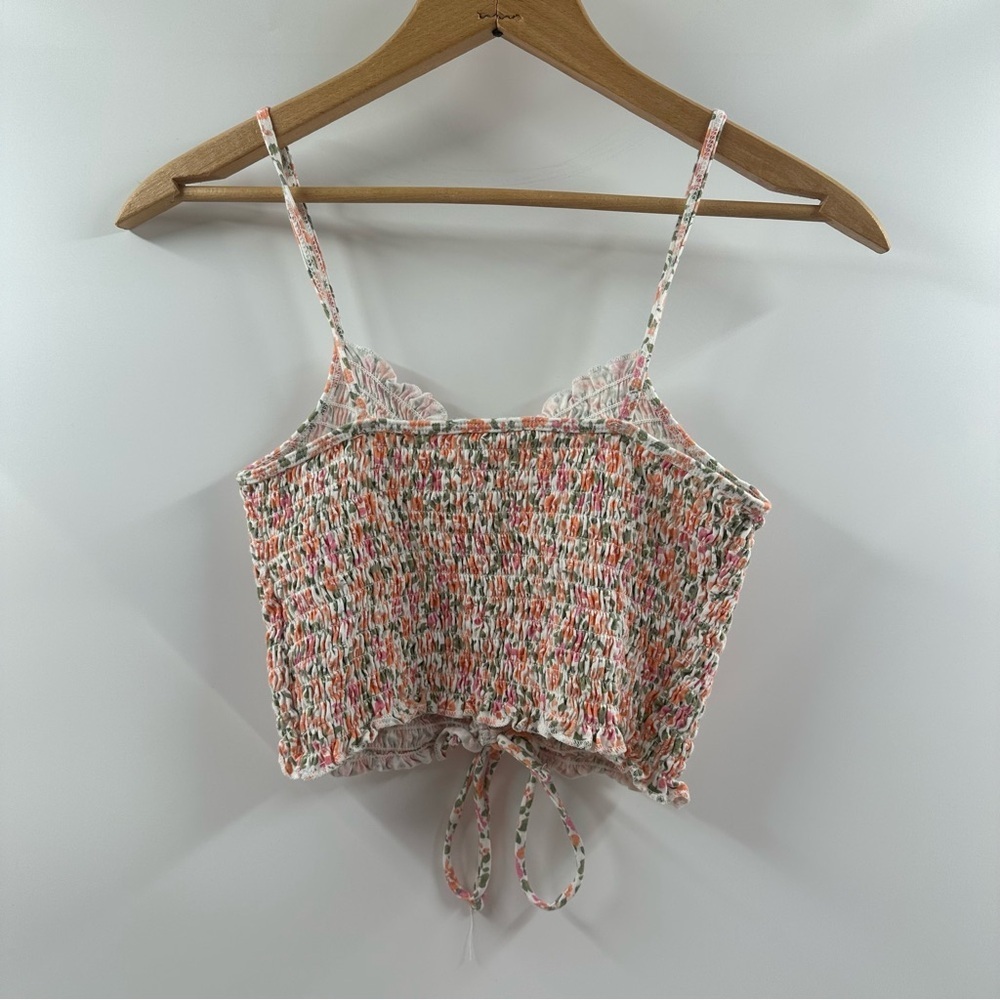 Aeropostale Smocked Cropped Tank Top 3-Pack – Adjustable Front Tie - Picture 5 of 12